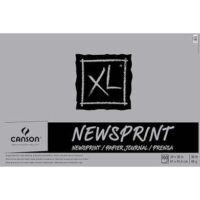 Canson XL Newsprint Pad 24" x 36" - (100 Sheets, 30lb)