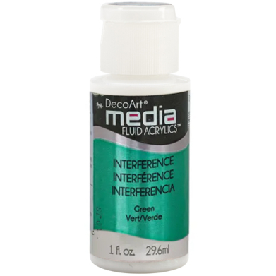 DecoArt Media Fluid Acrylic - (1oz/29.6ml) Interference Green