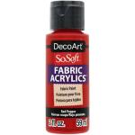 DecoArt SoSoft Fabric Paint - (2oz/59ml) Red Pepper