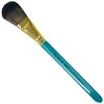 Royal Langnickel Menta 88 Brush for Watercolor - Short Handle, Black Goat Mop 1"