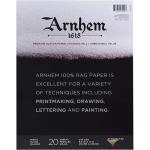 Arnhem 1618 100% Rag  Paper Pad 8.5" x 11" - (20 Sheets, 90lb) White