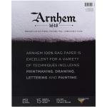 Arnhem 1618 Premium Cotton Paper Pad 11" x 14" - (15 Sheets, 90lb) White