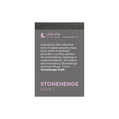 Legion Artist Mini Pad 2.5" x 3.75" - (15 Sheets) Stonehenge, Kraft