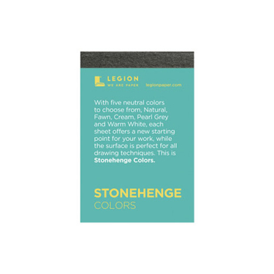 Legion Artist Mini Pad 2.5" x 3.75" - (15 Sheets) Stonehenge, Colors