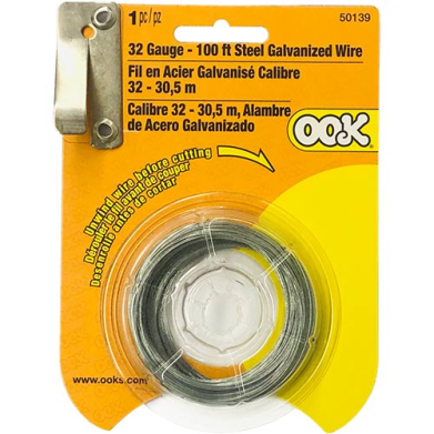 Ook Galvanized Steel Wire - (100ft), 32 Gauge