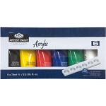 Royal Langnickel Essentials Acrylic Paints 2.5oz/75ml - (6 Pack)