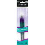 Royal Langnickel Mythos Mermaid Brush Set - (4 Pack) Assorted Liners