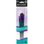 Royal Langnickel Mythos Mermaid Brush Set - (4 Pack) Assorted Shaders