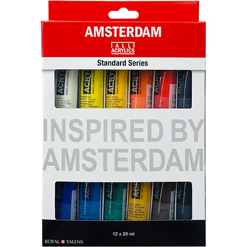 Amsterdam Standard Series Acrylic Paint Set, 12x 20ml Royal Talens