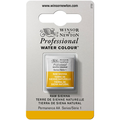 Winsor & Newton Professional Water Colour Half Pan - Raw Sienna
