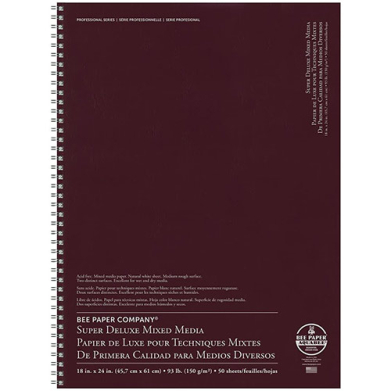 Bee Paper Super Deluxe Mixed Media Journal 18" x 24" - (50 Sheets, 93lb)