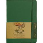 Pentalic Traveler Pocket Journal 6" x 8" - (160 Pages, 74lb) Sketch, Green