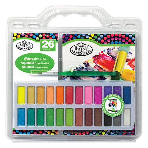 Royal Langnickel Cool Art Artist Watercolor Set – (26 Pieces) RTN