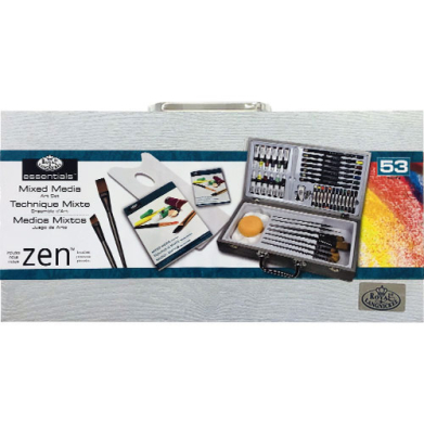 Royal Langnickel Essentials Zen Art Set - (53 Pieces) Mixed Media  RZEN-MMS7301