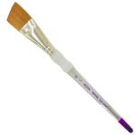 Royal Langnickel Soft-Grip Synthetic Sable Brush - Short Handle, Angular 1"