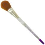 Royal Langnickel Soft-Grip Synthetic Sable Brush - Short Handle, Oval Mop 1"