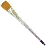 Royal Langnickel Soft-Grip Synthetic Sable Brush - Short Handle, Stroke 1"