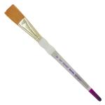 Royal Langnickel Soft-Grip Synthetic Sable Brush - Short Handle, Stroke 3/4"