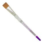 Royal Langnickel Soft-Grip Synthetic Sable Brush - Short Handle, Wash 3/4"