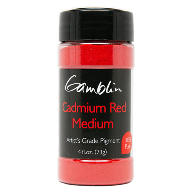 Gamblin Dry Pigment - (4fl oz/47g) Cadmium Red Medium