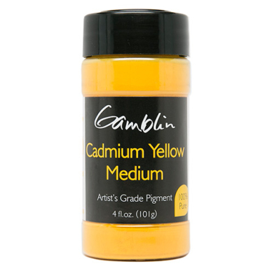 Gamblin Dry Pigment - (4fl oz/47g) Cadmium Yellow Medium