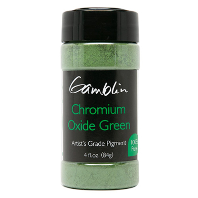 Gamblin Dry Pigment - (4fl oz/47g) Chromium Oxide Green