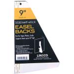 Lineco Self-Stick Easel Backs - (5 Pack) 9" White