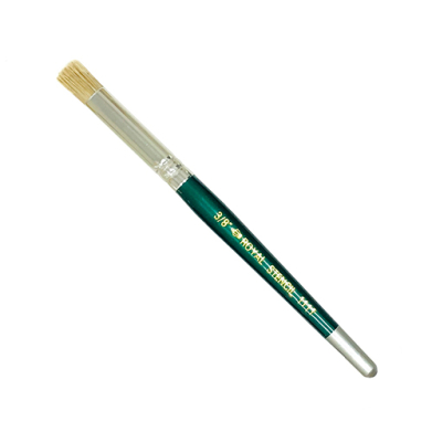 Royal Langnickel White Bristle Stencil Brush - 3/8"