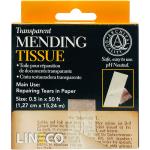 Lineco Transparent Mending Tissue - (0.5" x 50') Self-Adhesive