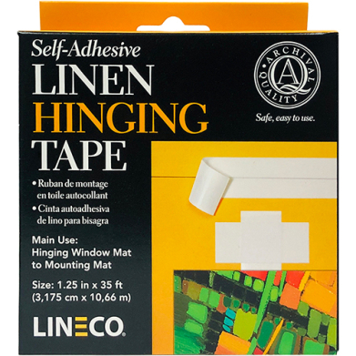 Lineco Linen Hinging Tape - (1.25" x 35') Self-Adhesive