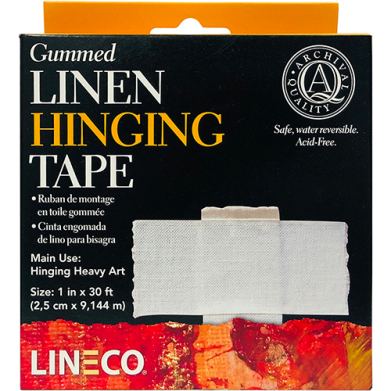 Lineco Linen Hinging Tape - (1" x 30') Gummed