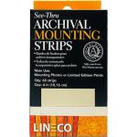 Lineco See-Thru Archival Mounting Strips 4" - (60 Pack)