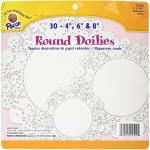Pacon Assorted Round Paper Doilies - (30 Pack) 4", 6", & 8"