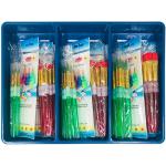 Royal Langnickel Big Kids Choice Brush Tray Classpack  (72 Pack) Rounds, Flats, & Aqua-Flos