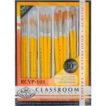Royal Langnickel Brush Classpack Value Pack - (30 Pack) Golden Taklon for Tempera, Watercolor, & Acrylic
