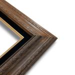 Econo Frame Walnut Stain with Black Velvet Liner – 12″ x 24″