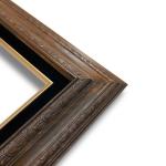 Deluxe Frame Walnut Stained with Black Liner – 24″ x 30″