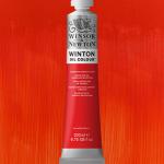 Winsor & Newton Winton Oil Colour Paint - (6.75oz/200ml) Cadmium Scarlet Hue