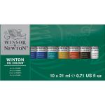 Winsor & Newton Winton Oil Colour Paint Set (0.7oz/21ml) - 10 Assorted Colors