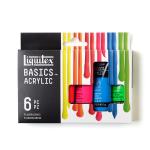 Liquitex Basics Acrylic Set (0.7oz/22ml) - (6 Pieces) Fluorescents