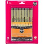 Sakura Pigma Micron Pen Set - (8 Pack) Black