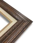 Econo Frame Walnut Stain with Linen Liner – 12″ x 16″
