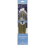 Royal Langnickel Snowhite Synthetic Long Handle Brush Set - 7 pc Flats