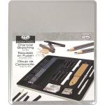 Royal Langnickel Essentials Tin Box Standard Art Set - (25 Pieces) Charcoal Sketching RSET-ART2711