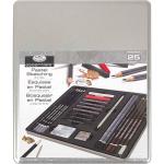 Royal Langnickel Essentials Tin Box Standard Art Set - (25 Pieces) Pastel Sketching  RSET-ART2713