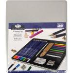 Royal Langnickel Essentials Tin Box Standard Art Set - (25 Pieces) Drawing  RSET-ART2714