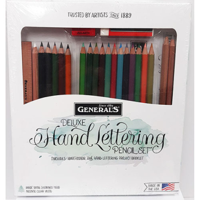 General's Deluxe Hand Lettering Pencil Set for for Journaling, Lettering and Illustrations