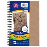 Create Your Own Sketch Diary 9"x6" Natural - 50 sheets
