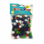 Charles Leonard Pom Poms 1/2"-80ct