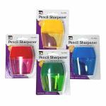 Charles Leonard 2-Hole Pencil Sharpener with Receptacle